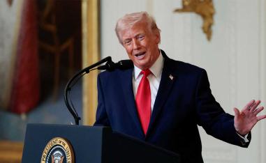 Trump said it was tougher for him to negotiate with Iran with all the political commentary surrounding the conflict