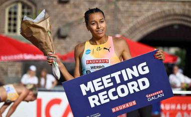 Werro crossed the line in one minute and 53.98 seconds at the meet,