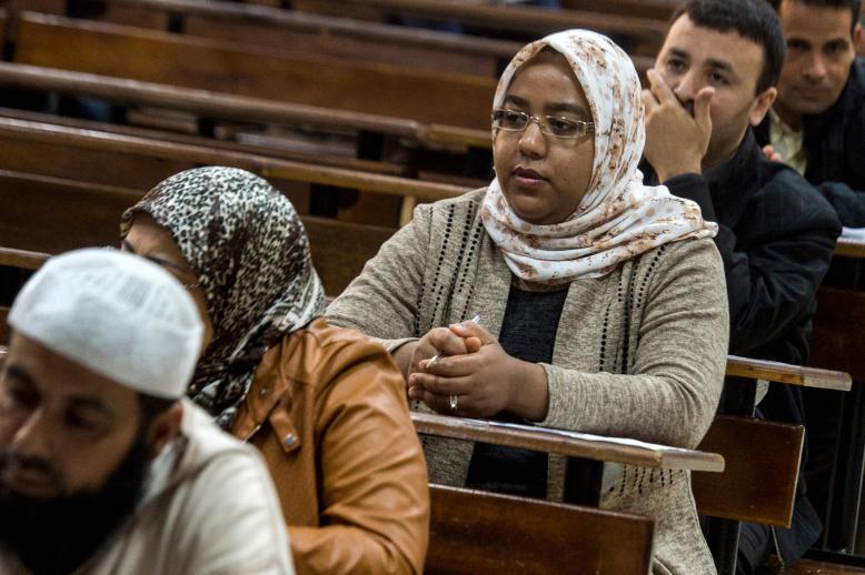 مغربيات يشاركن في امتحان المأذون الشرعي