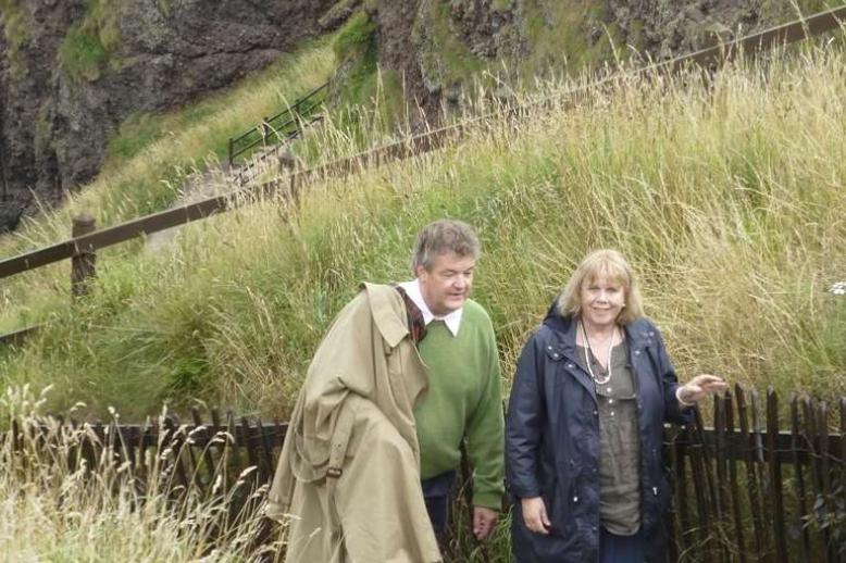 Jane Matthew and her husband Francis Matthew pictured in an unknown location