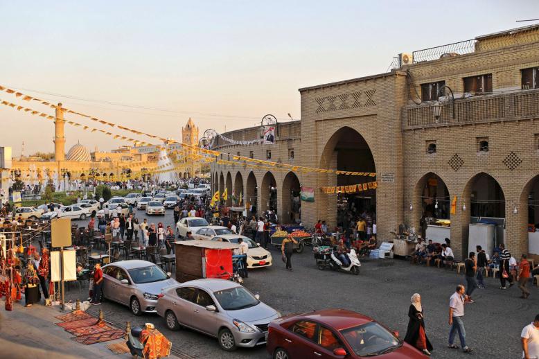 أحد شوارع أربيل عاصمة إقليم كردستان العراق