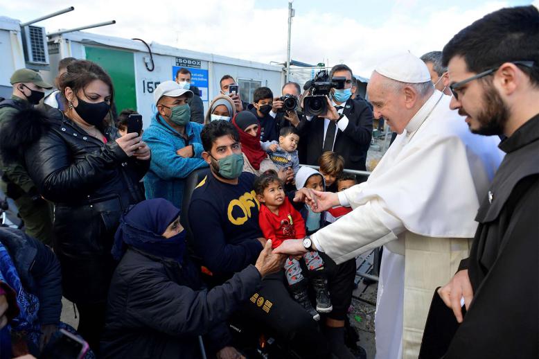 It was Francis’ second trip to Lesbos in five years