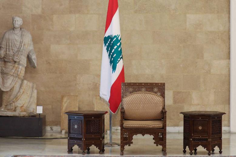 مقعد الرئيس اللبناني في قصر بعبدا