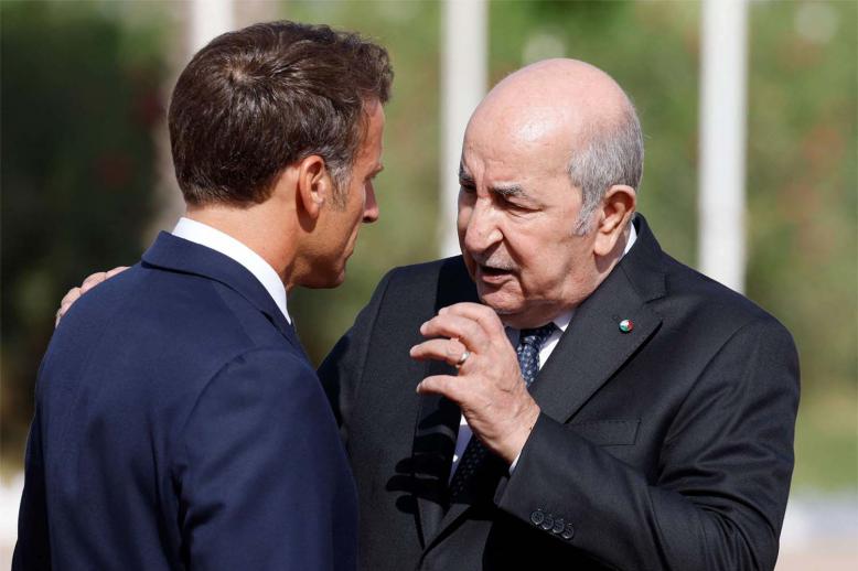 Tebboune with Macron