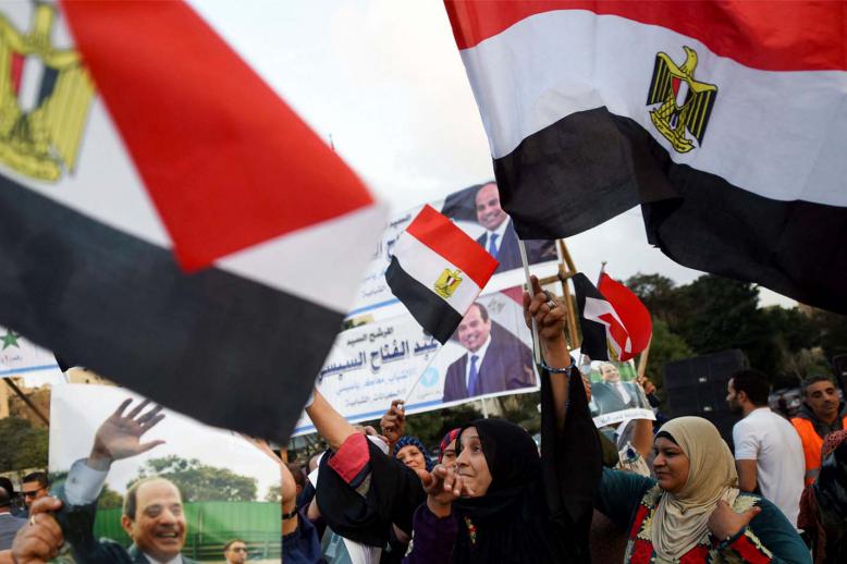 Sisi won 89.6% of the votes according to the National Election Authority