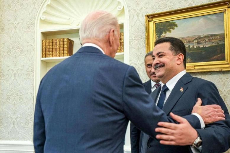 الرئيس الأميركي جو بايدن يستقبل رئيس الوزراء العراقي محمد شياع السوداني