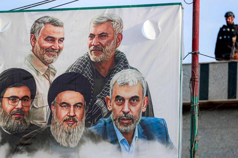 جدارية في بغداد على مقر للحشد الشعبي