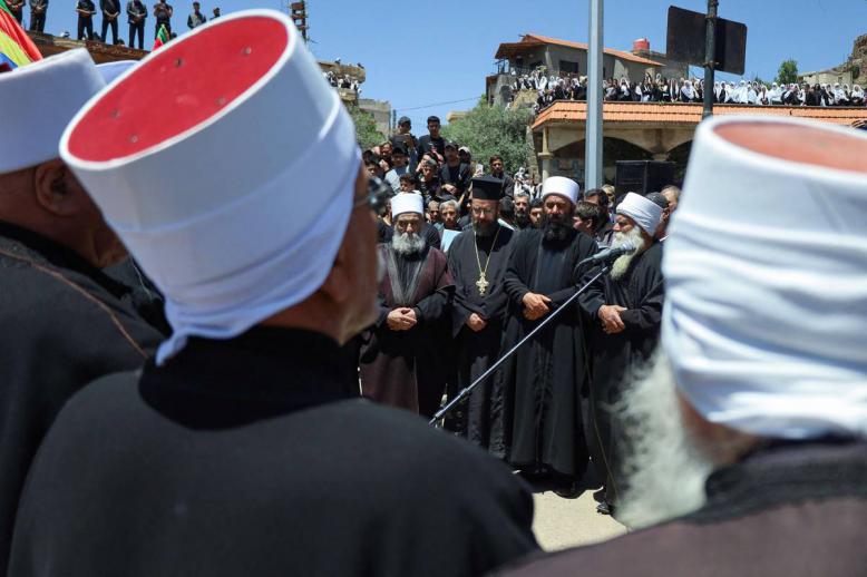 تشييع لضحايا العنف الطائفي في السويداء