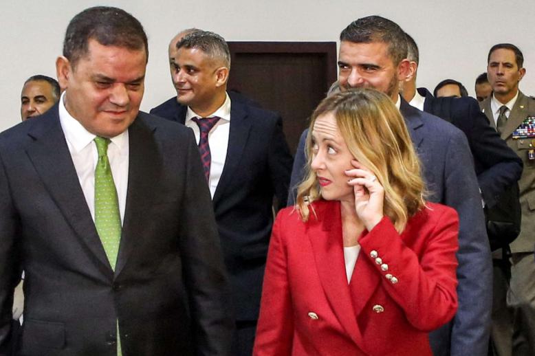 حكومة ميلوني من بين أبرز داعمي حكومة الدبيبة