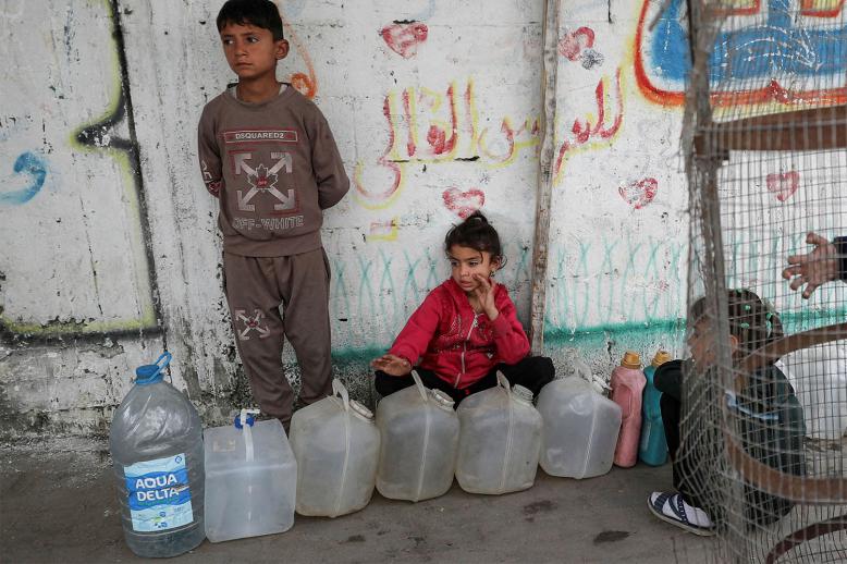 Struggling to get drinking water