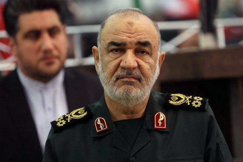 The head of the revolutionary guards Hossein Salami
