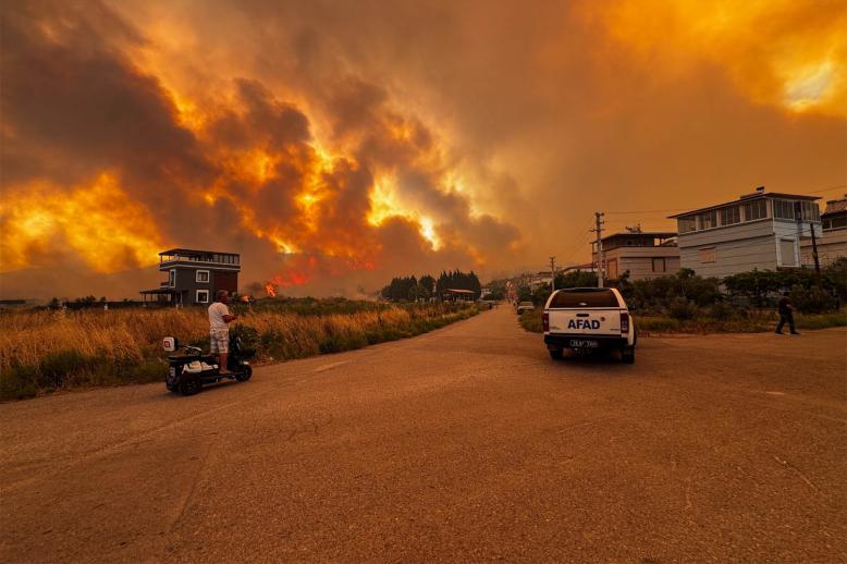 Devastating wildfire
