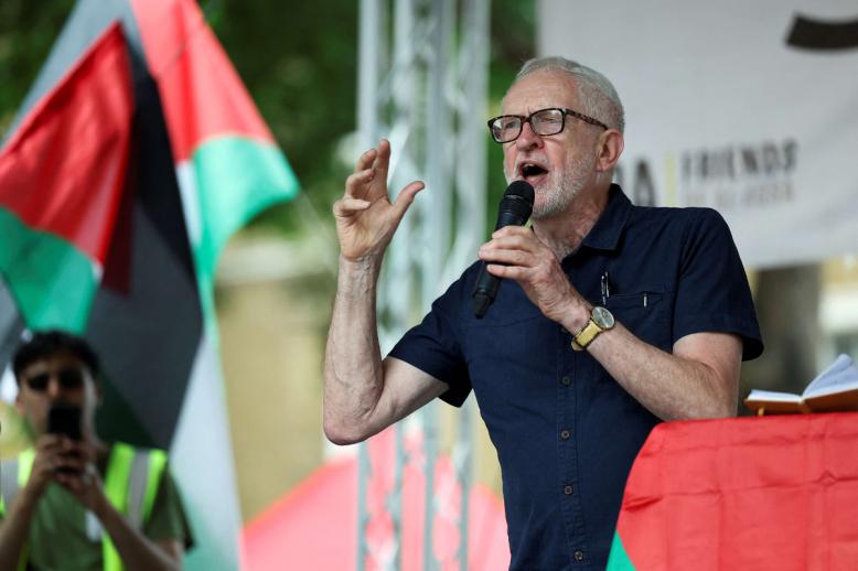 الزعيم اليساري السابق لحزب العمّال مناصر للقضية الفلسطينية 