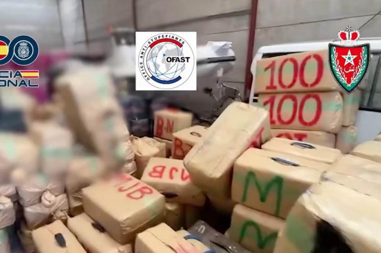 some of the cannabis that was seized by Spanish police