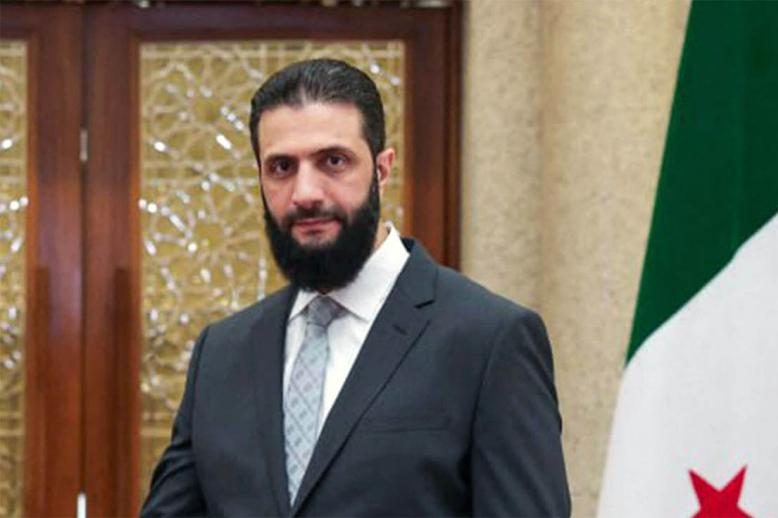 Syrian President Ahmed al-Sharaa