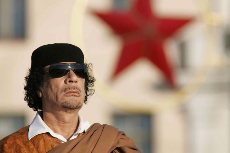 Deposed Libyan leader Moammar Gaddafi