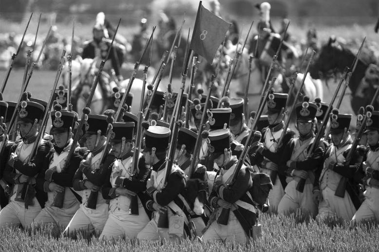 After the Battle of Waterloo in 1815, where tens of thousands of soldiers fell in a few hours, the ground turned into an open market