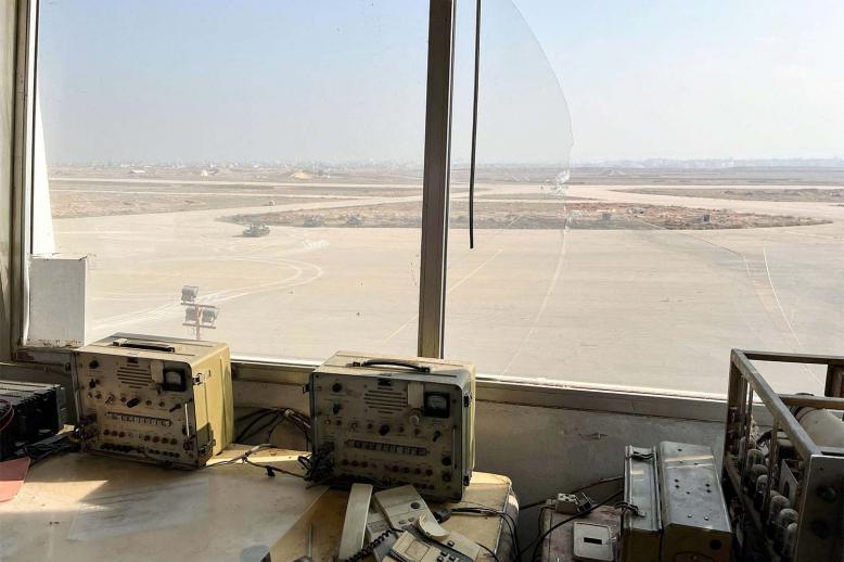 Mezzeh military airport in Damascus