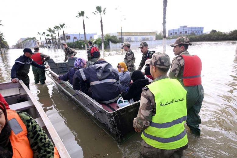 Ceaseless efforts to evacuate people from flooded areas