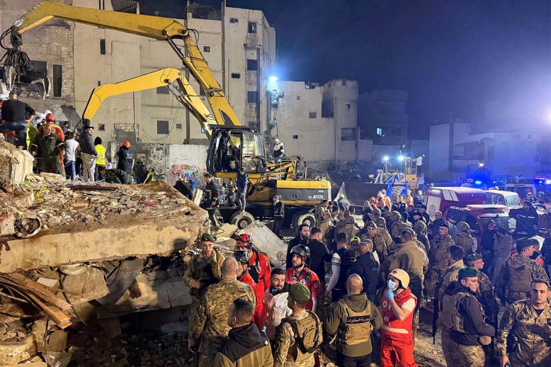 Rescue workers and residents had so far recovered three people alive from under the rubble