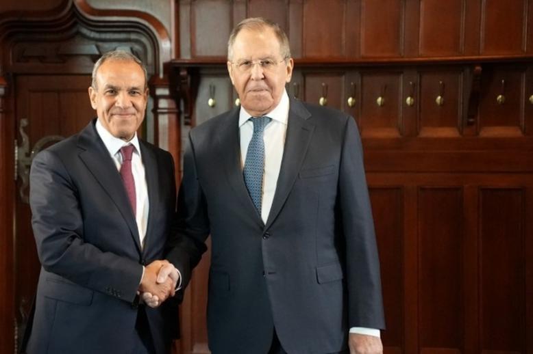 وزيرا خارجية مصر بدر عبد العاطي وروسيا سيرغي لافروف في موسكو