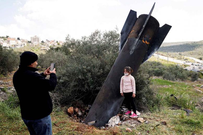 More than 270 pieces of missile debris have fallen on the West Bank since the start of the war