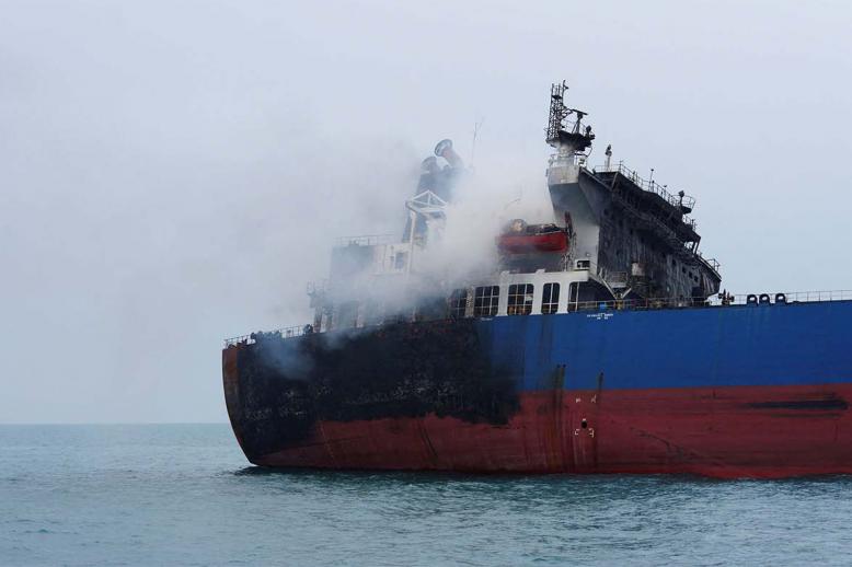 In the Strait of Hormuz, any military confrontation targeting oil tankers or energy facilities could trigger massive oil spills that would be extremely difficult to contain 