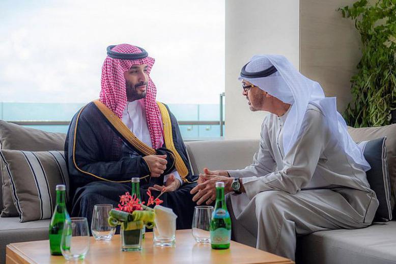 الشيخ محمد بن زايد والاممير محمد بن سلمان