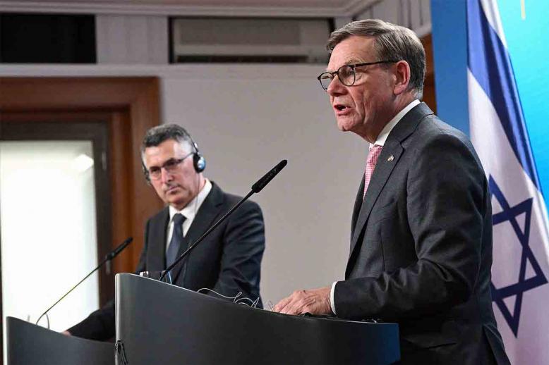 Wadephul stated clearly that any "de facto annexation" of parts of the occupied West Bank would be considered unacceptable by the German government