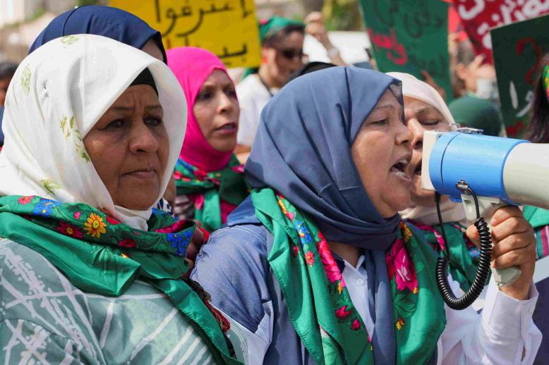 مسيرة احتجاجية للعاملات الفلاحيات