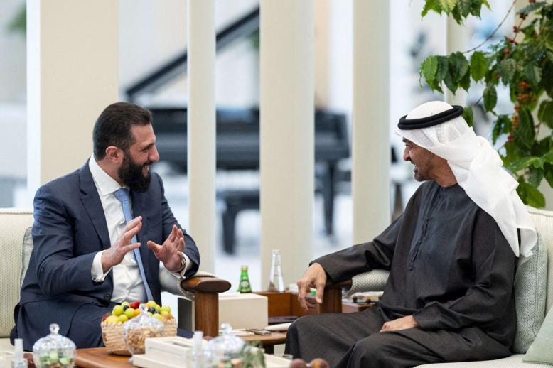 محمد بن زايد وأحمد الشرع