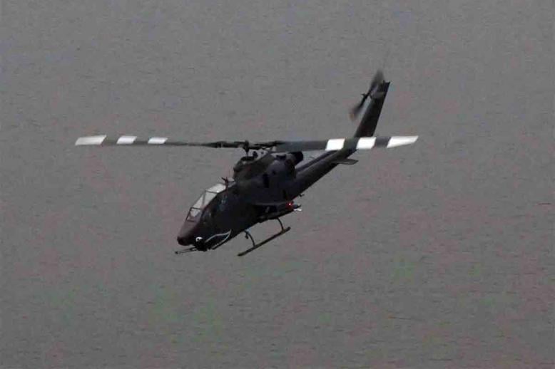 A US Apache helicopter