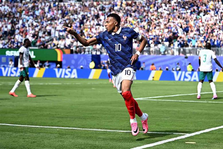 It was captain Mbappe who broke the deadlock