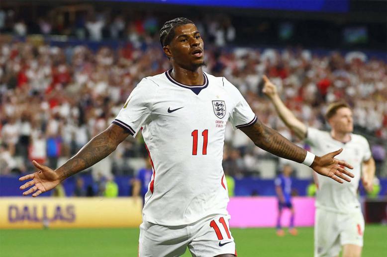 Rashford scored the fourth for England