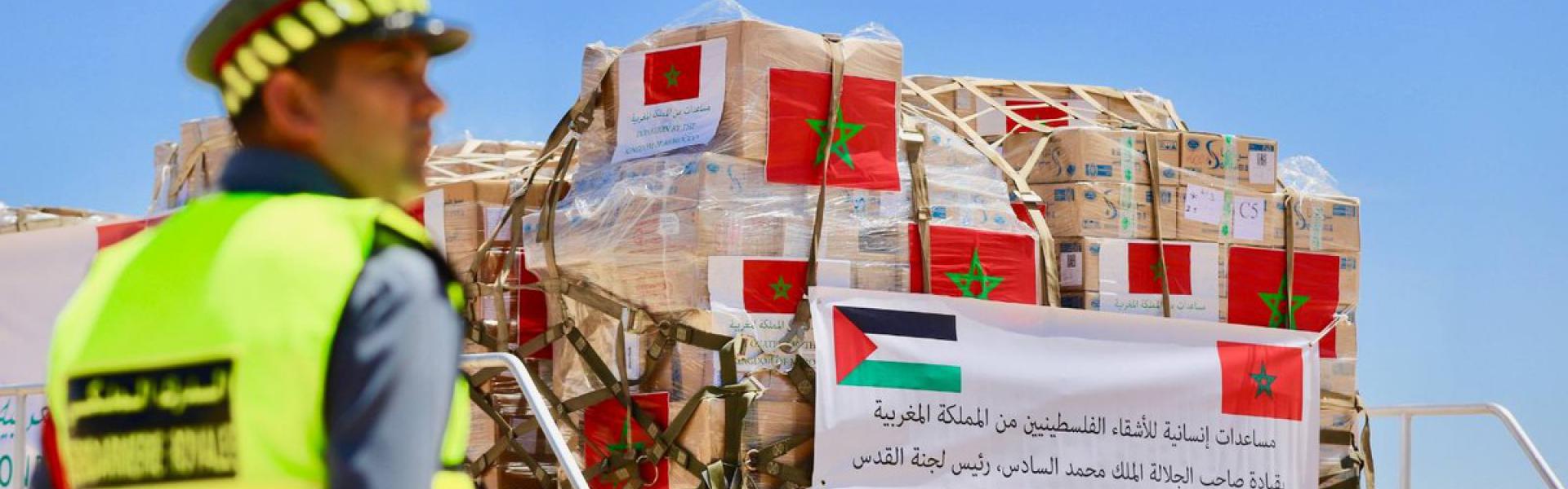 مبادرة مغربية تلو الأخرى للتخفيف من حدة الكارثة في القطاع الفلسطيني 
