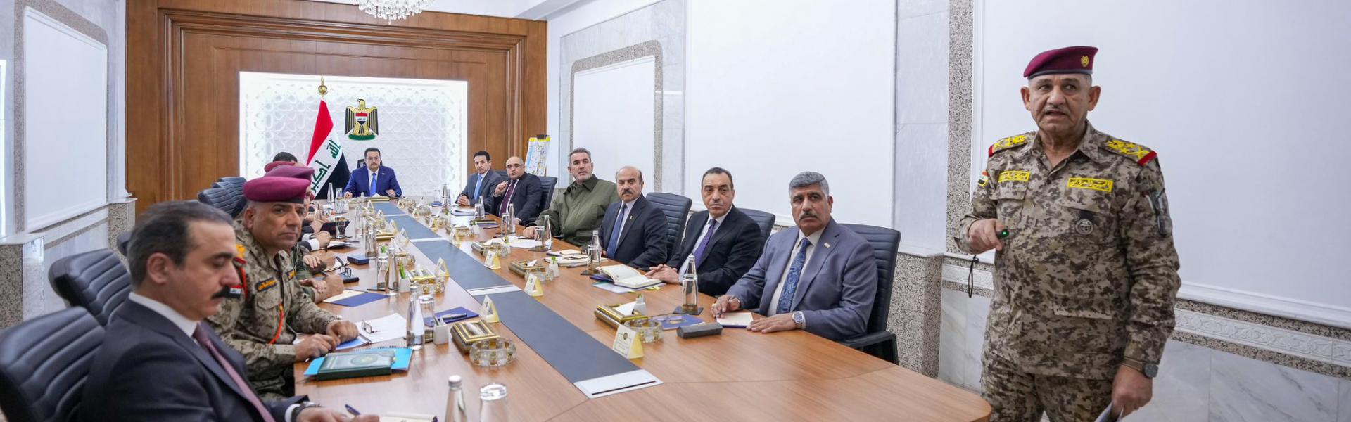 الأجهزة الأمنية والعسكرية تعرض على الحكومة العراقية التطورات على الحدود مع سوريا