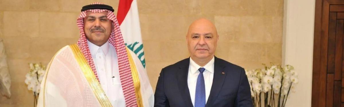 جوزيف عون وفهد بن عبدالرحمن الدوسري
