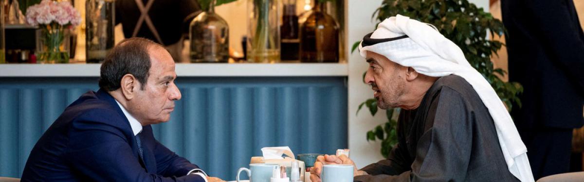 محمد بن زايد والسيسي