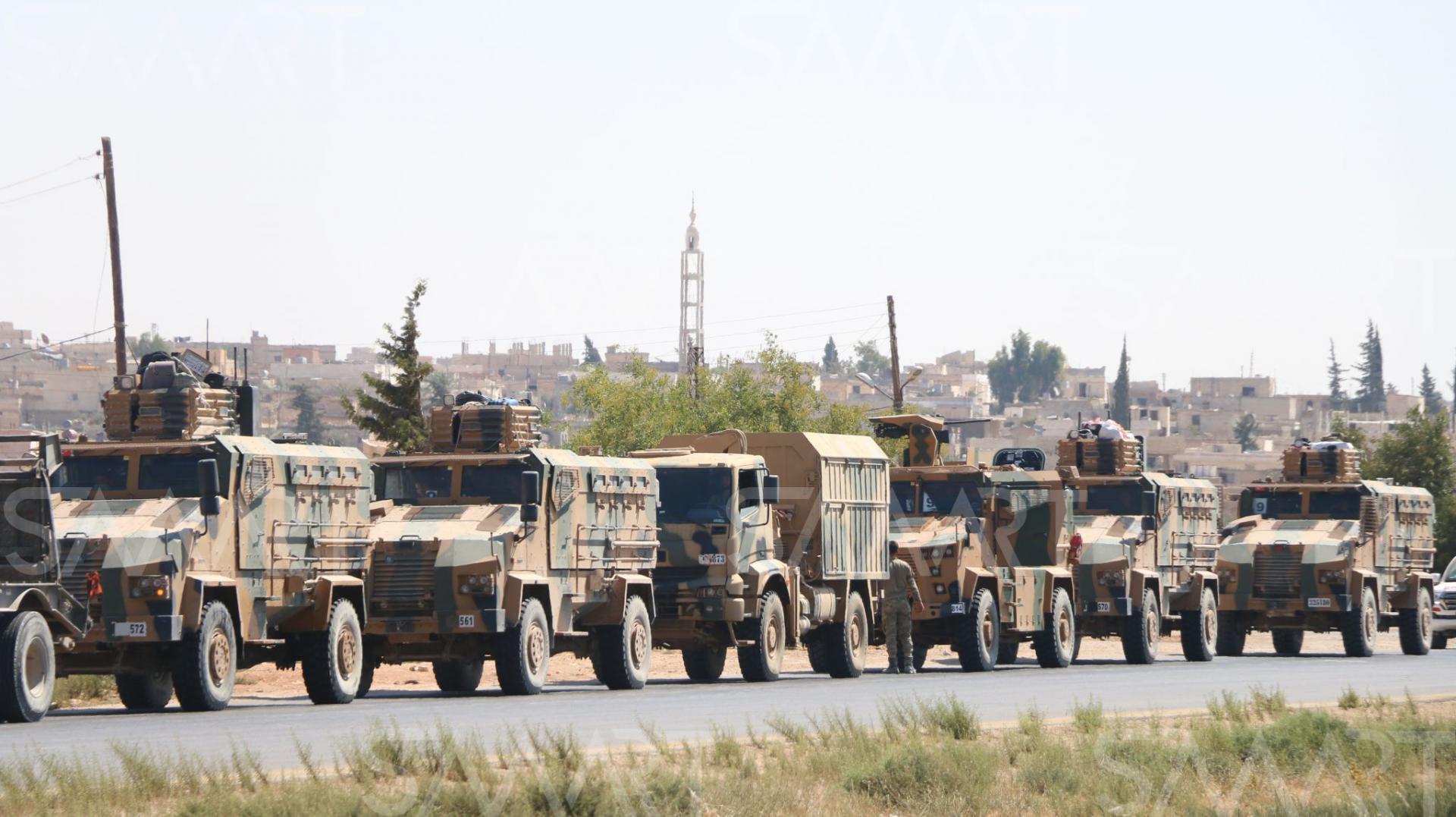 تعزيزات عسكرية تركية في اجاهها الى ادلب