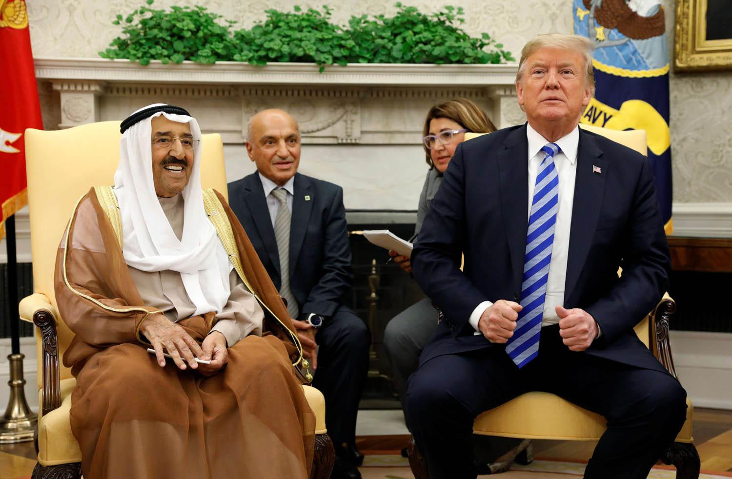 أمير الكويت والرئيس الأميركي