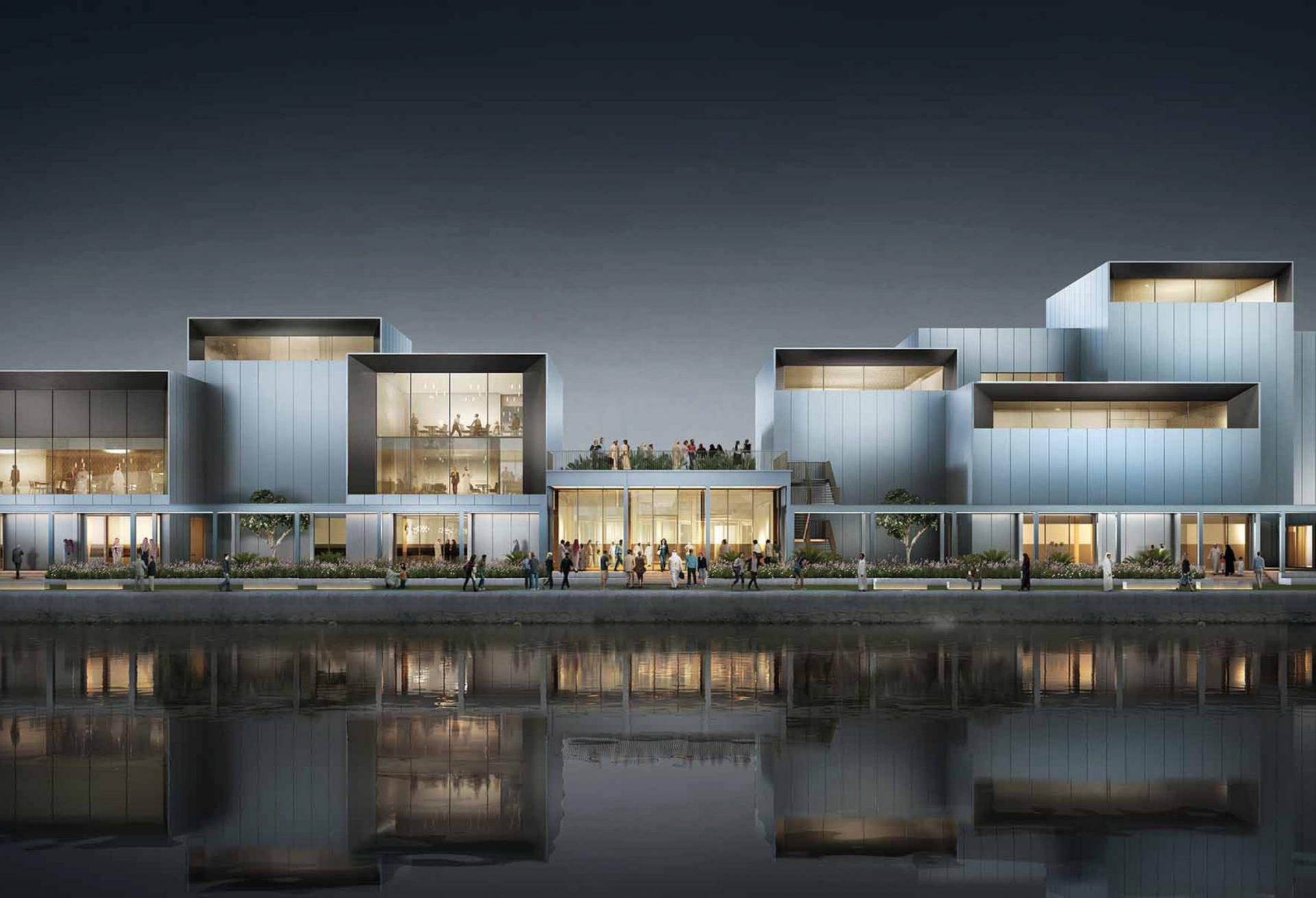 A computer-generated model of the Jameel Arts Centre in Dubai