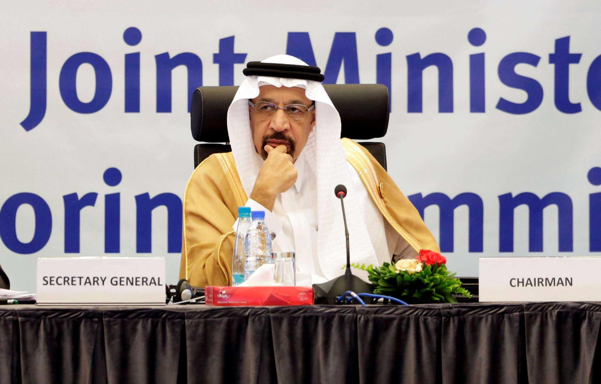 Saudi Arabian Energy Minister Khalid al-Falih during the inaugural session ceremony of the OPEC Ministerial Monitoring Committee in Algiers, Algeria September 23, 2018