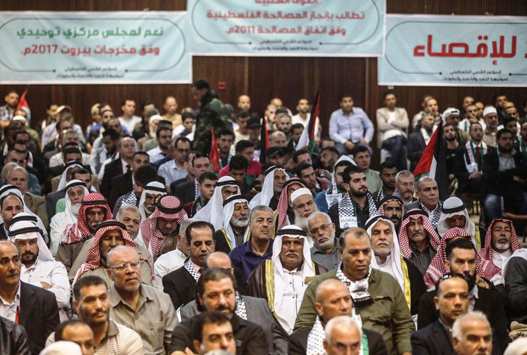 مؤتمر شعبي في غزة رفضا لانعقاد المجلس المركزي لمنظمة التحرير