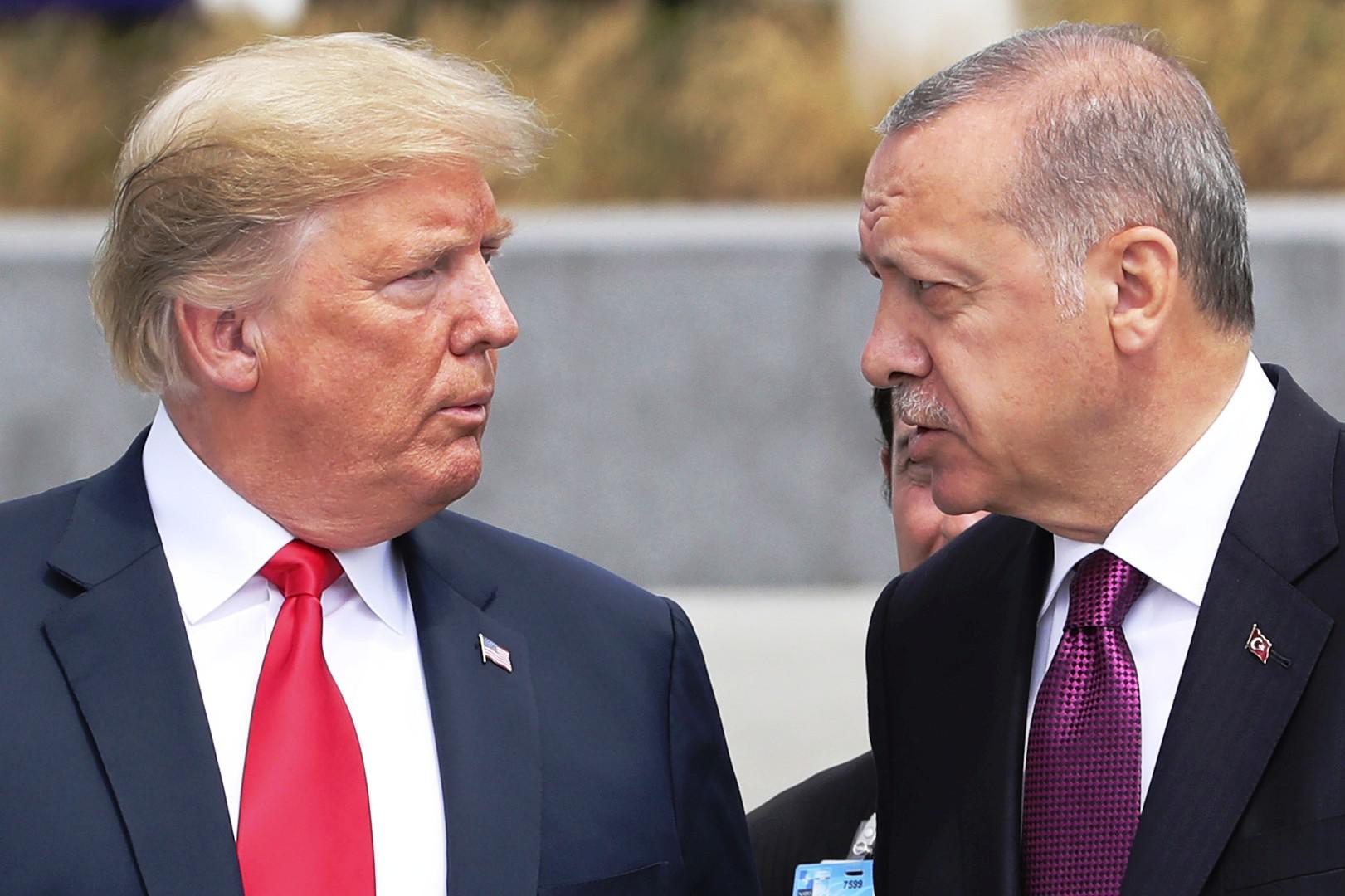 الرئيسان التركي رجب طيب اردوغان والأميركي دونالد ترامب