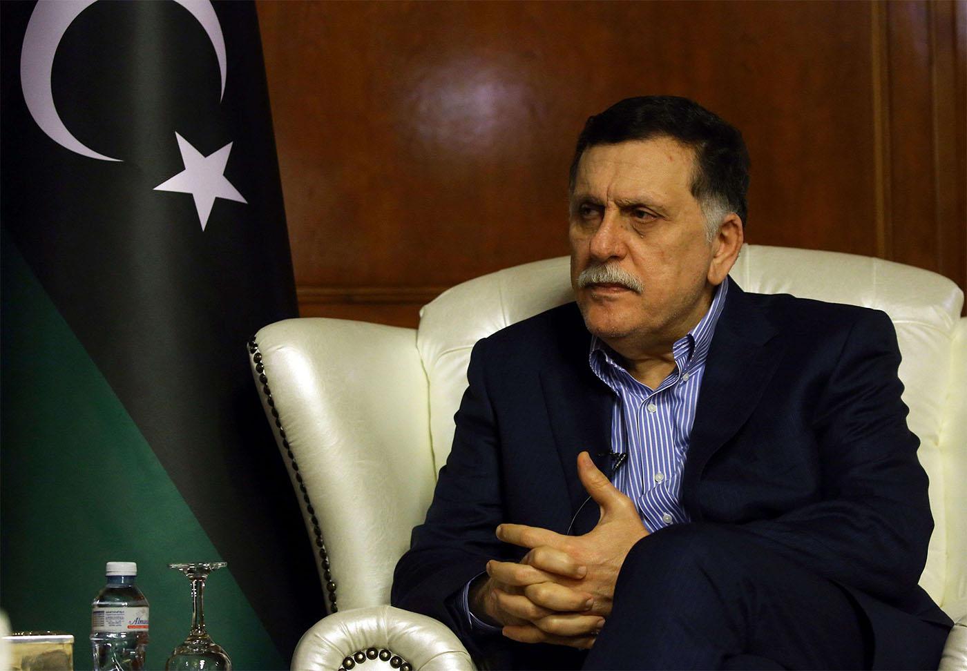 Libya's unity government Prime Minister Fayez al-Sarraj 