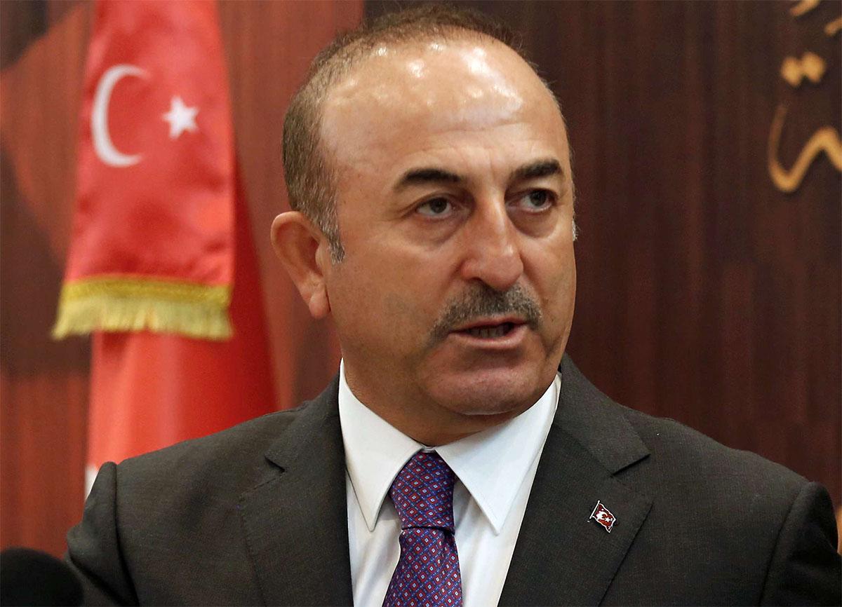 Cavusoglu hit out at France's "support" of the YPG