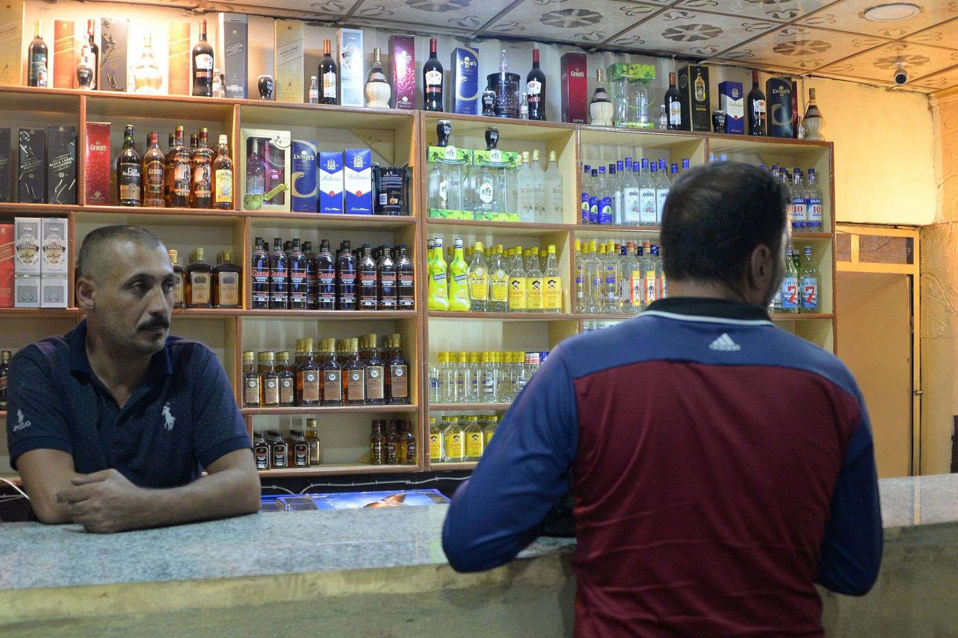Owners of Mosul's bottle shops are all Yazidi or Christian, as Iraq does not grant alcohol licenses to Muslim citizens.