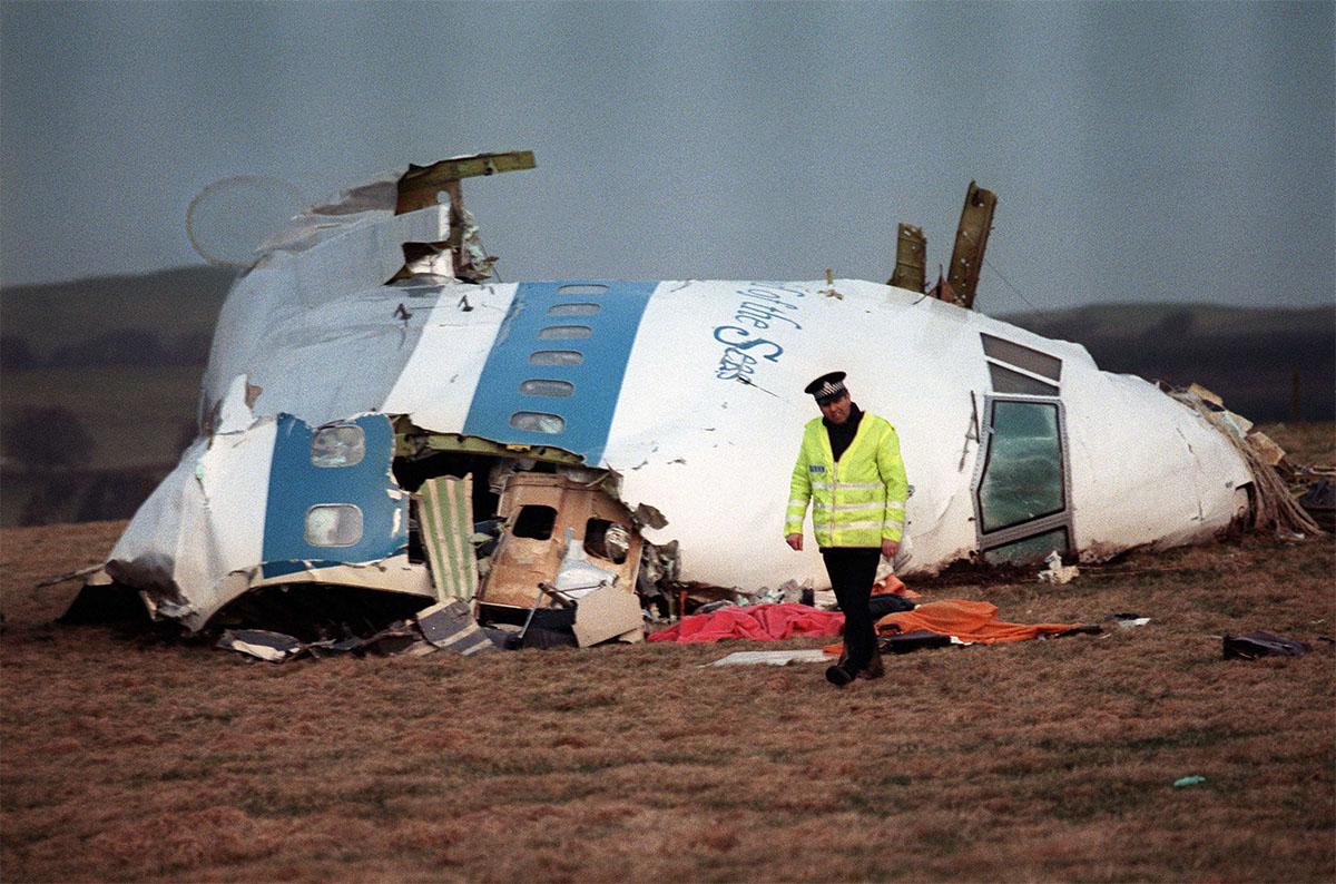 The wreckage of Pan Am flight 103 aircraft that exploded 30 years ago