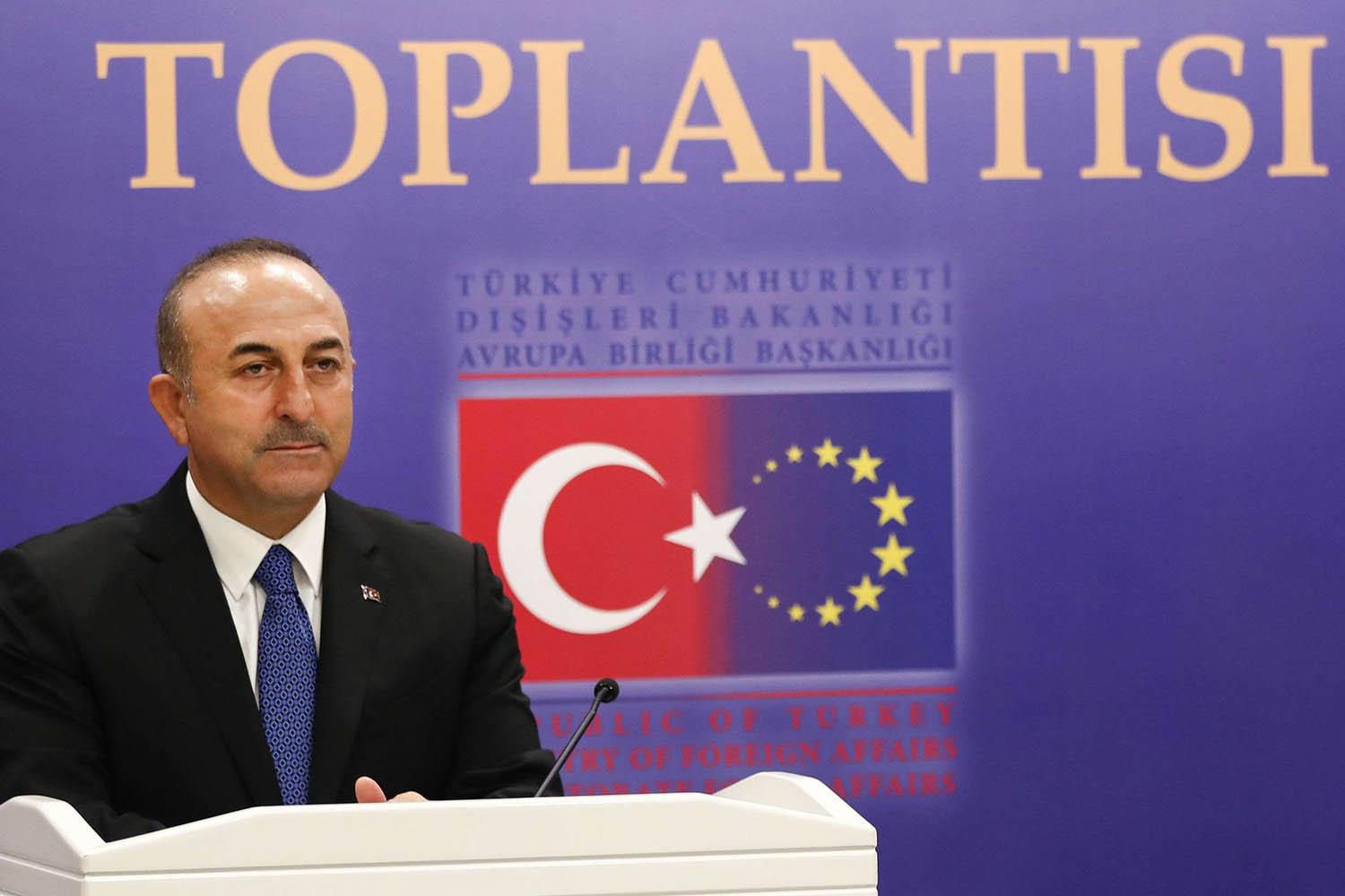 وزير الخارجية التركي مولود جاويش أوغلو يتحدث عن ملف تركيا في محاولتها الانضمام للاتحاد الأوروبي