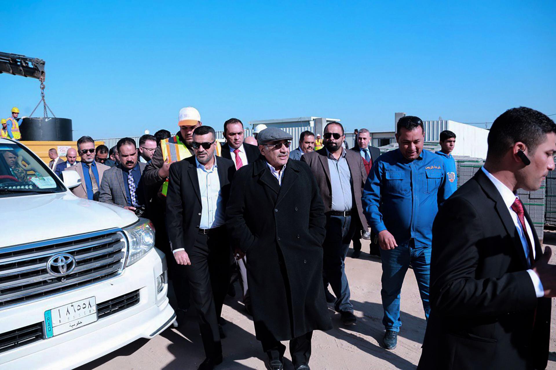 رئيس الوزراء العراقي عادل عبدالمهدي يتفقد عددا من المشاريع في البصرة